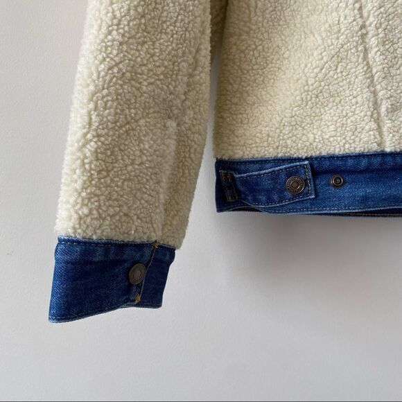 Nwt-Levi’s Ex Boyfriend Sherpa Trucker Jacket - Picture 8 of 14
